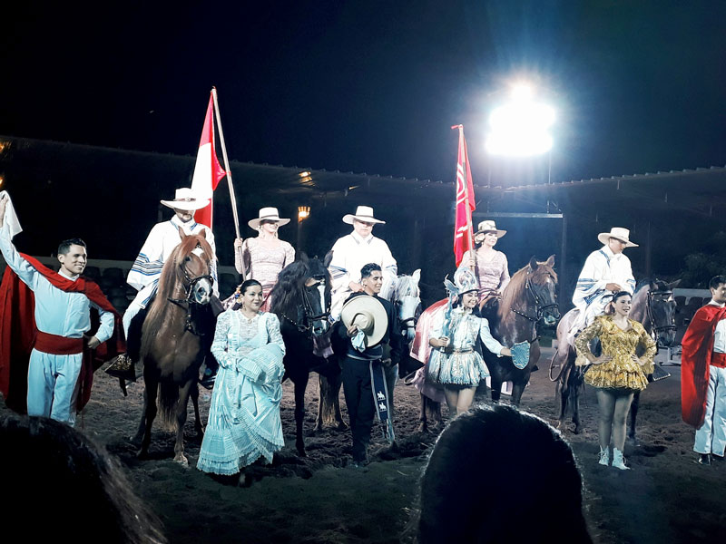 The horse show at Hacienda Dpaso.