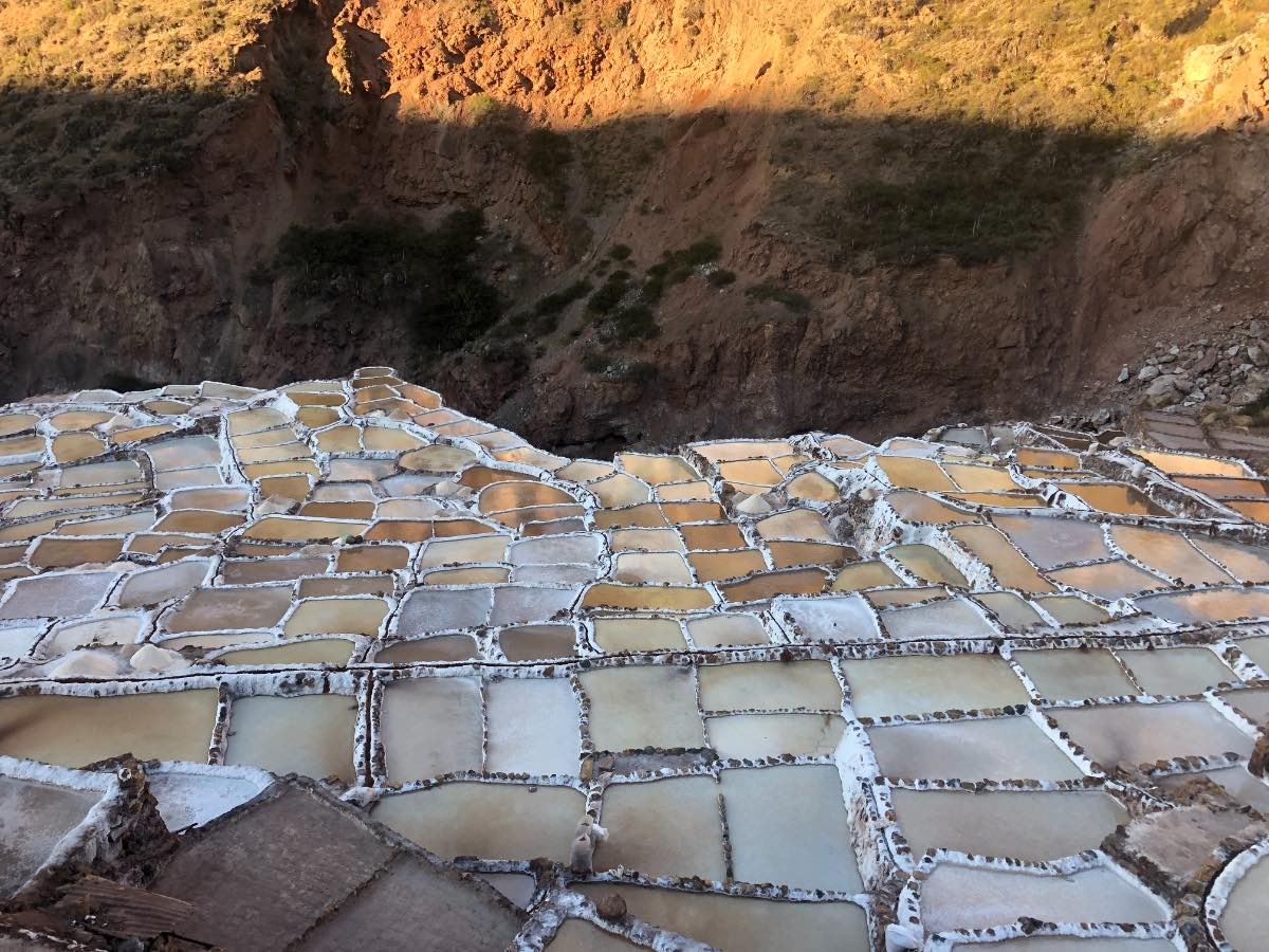 A valley where you’ll find pink, white and grey encrusted ponds fed by a small mineral-rich stream.