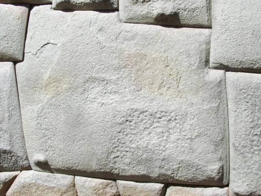 The twelve-angled stone of Hatunrumiyoc street in Cusco, an impressive example of Inca stonework.